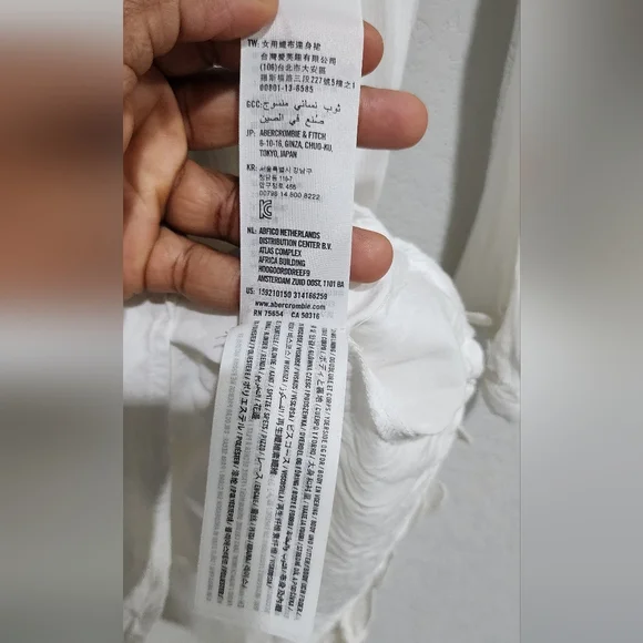 Abercrombie & Fitch Classic White Lace Mini Dress Size S - Picture 10 of 15